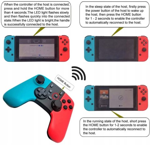 Pad bezprzewodowy 8581 SWH Pro do Nintendo Switch