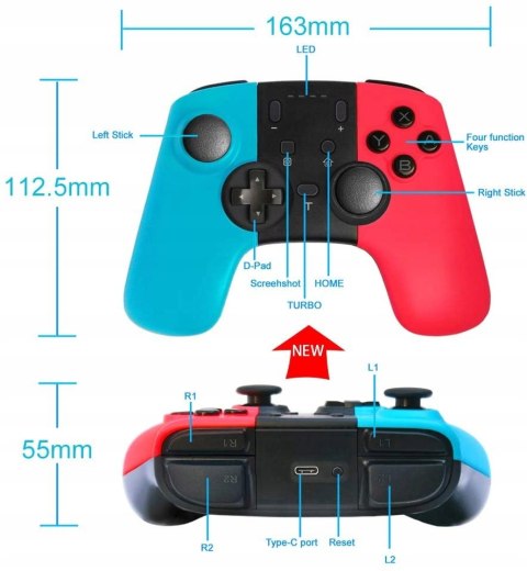 Pad bezprzewodowy 8581 SWH Pro do Nintendo Switch