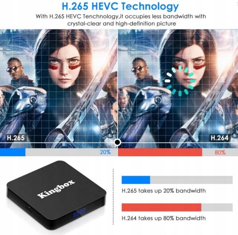 TV box Kingbox K4S Android 9.0 4GB RAM + 32GB ROM