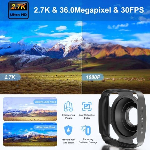 HIT! Kamera cyfrowa UHD 2.7K 36MP z wyświetlaczem HIT! Kamera cyfrowa UHD 2.7K 36MP z wyświetlaczem