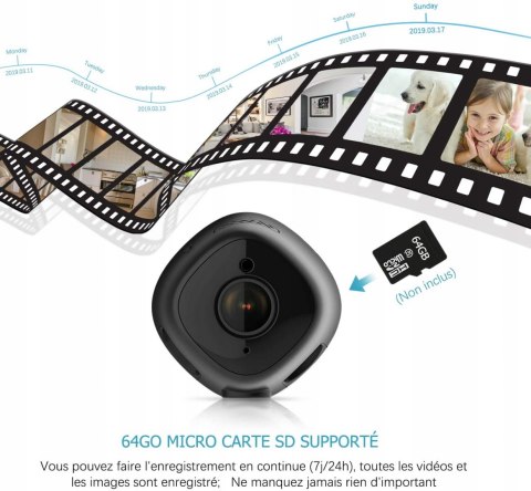 Mini kamera szpiegowska Espion 1080p