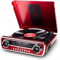 GRAMOFON ION MUSTANG LP USB AUX FM RED OKAZJA HIT!