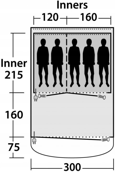 Namiot rodzinny dmuchany Outwell Cedarville 5A HiT