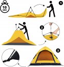 Namiot turystyczny Lumaland Light Pop Up 3 żółty