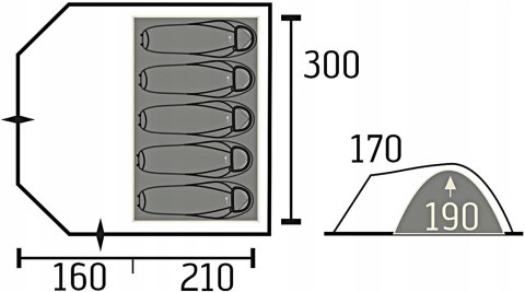 PORTAL OUTDOOR DELTA 5 NAMIOT Z PRZEDSIONKIEM