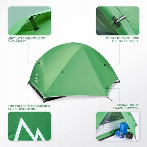 Namiot 4 sezonowy Terra Hiker 2 osobowy