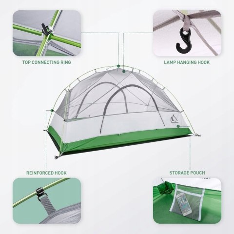 Namiot 4 sezonowy Terra Hiker 2 osobowy