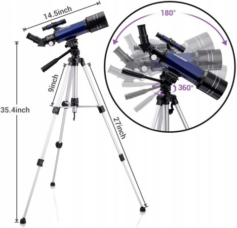 OKAZJA! Teleskop Astronomiczny MaxLapter F40070M