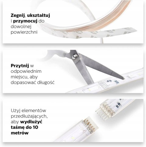 Taśma LED Philips Hue 2 m 20 W wielokolorowa LUX!