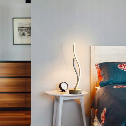 Lampa biurkowa LED Aua 9W zakrzywiona nowoczesna