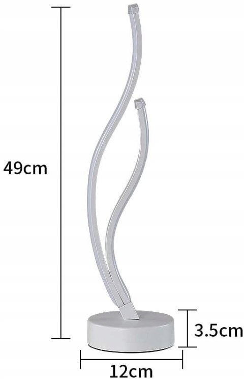 Lampa biurkowa LED Aua 9W zakrzywiona nowoczesna