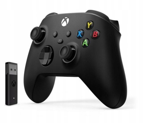 Kontroler Microsoft Xbox czarny+adapter Windows 10