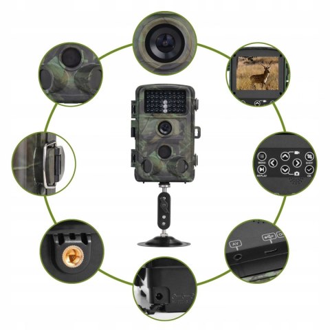 Kamera leśna fotopułapka Nicam 1080p