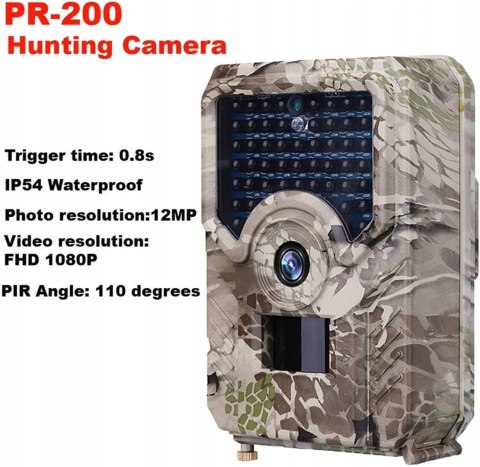 OKAZJA! KAMERA LEŚNA FOTOPUŁAPKA FULL HD 12MP