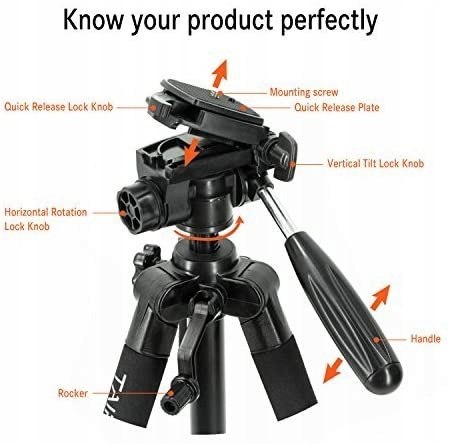 Statyw fotograficzny tripod Tairoad 140 cm