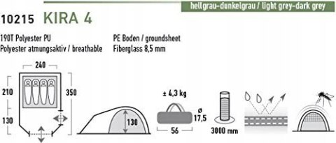 Namiot turystyczny High Peak Kira 4 MEGA OKAZJA!