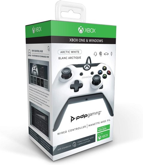Pad przewodowy do konsoli PDP Microsoft Xbox biały