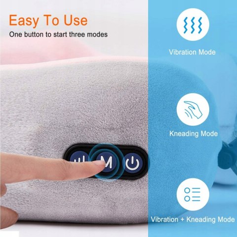 Poduszka do Masażu Karku Brązowa KOMFORT