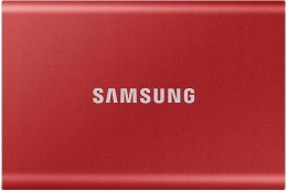 Dysk przenośny SSD Samsung T7 1TB Czerwony GW FV!