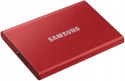 Dysk przenośny SSD Samsung T7 1TB Czerwony GW FV!