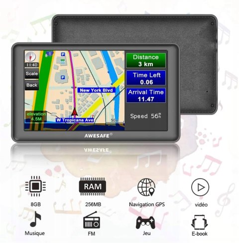 NAWIGACJA AWESAFE 7'' GPS MAPY EUROPY OKAZJA HIT!