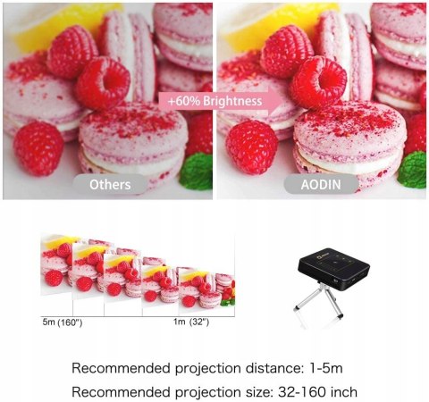 PRZENOŚNY PROJEKTOR OTHA D13 ANDROID 200 ANSI HIT