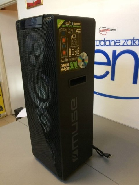 PRZENOŚNY GŁOŚNIK MUSE M-1950 DJ 500W BT CD HIT!