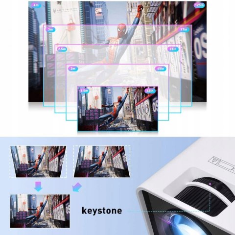 Projektor LED Allyoung J4-W 720P 5000 LUX MEGA HIT