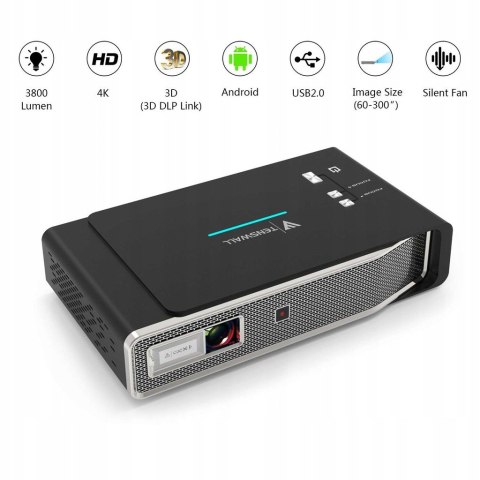 Projektor Tenswall V5 4k 3D ANDROID 3800 lumen