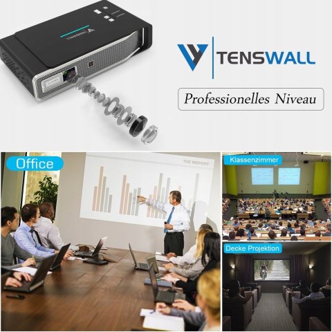 Projektor Tenswall V5 4k 3D ANDROID 3800 lumen