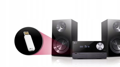 MINIWIEŻA LG CM2460 BT CD AUX BLACK OKAZJA HIT!