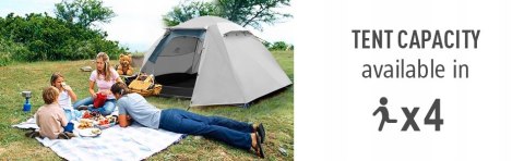 Namiot turystyczny Bessport 4 szary GW FV OKAZJA!