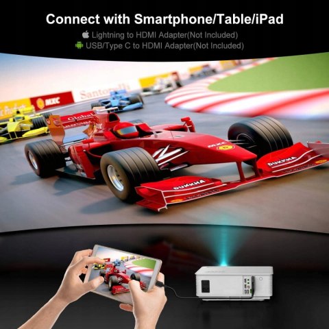 Projektor LED YABER YB1 NATYWNE 1080P 6500 LUX