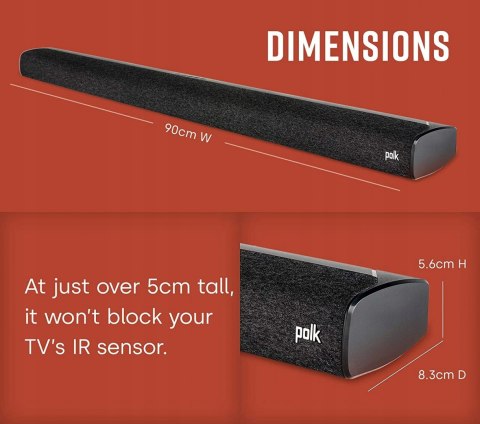 SOUNDBAR POLK AUDIO SIGNA S3 2.1 160W BT WIFI HIT!