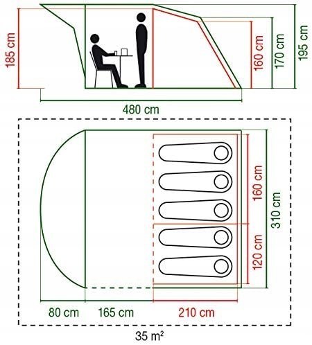 Coleman Namiot turystyczny Rocky Mountain 5 Plus