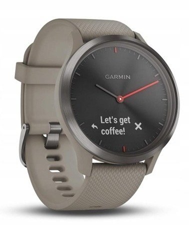 Garmin Vivomove HR czarny z piaskowym paskiem