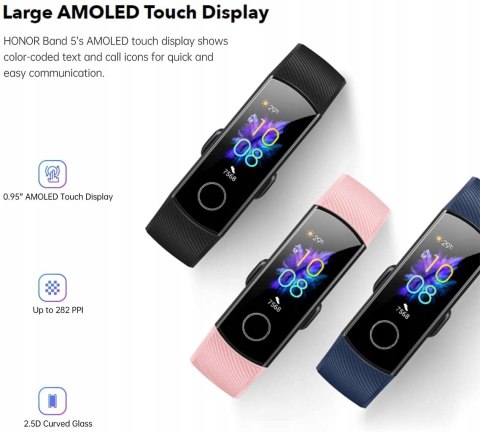Smartwatch Honor Band 5 różowy monitor aktywności