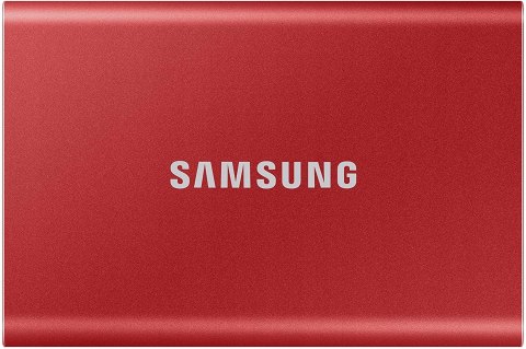 Dysk przenośny SSD Samsung T7 2TB Czerwony GW FV!