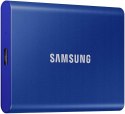 Dysk przenośny SSD Samsung T7 2TB Niebieski GW FV!