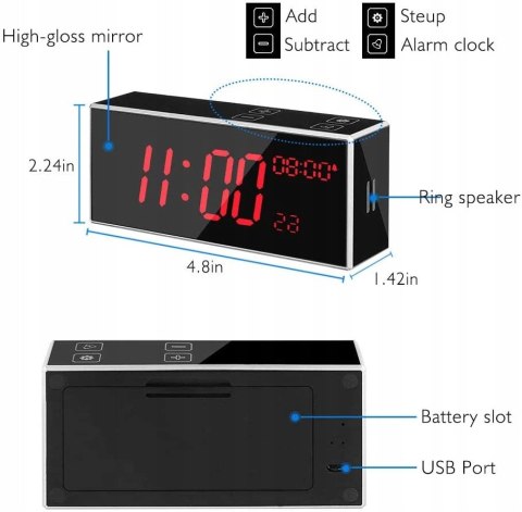 Ukryta kamera szpiegowska zegarek BEYAWL 1080P HIT Ukryta kamera szpiegowska zegarek BEYAWL 1080P HIT