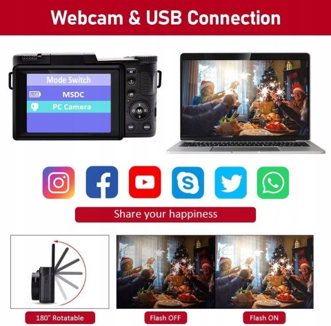 CD-R2 2.7K Full HD 30MP Cyfrowa kamera wideo Kamer