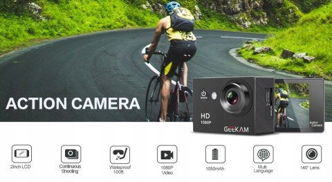 Geekam Action Cam 4K wodoodporna NAJTANIEJ SPRAWDŹ