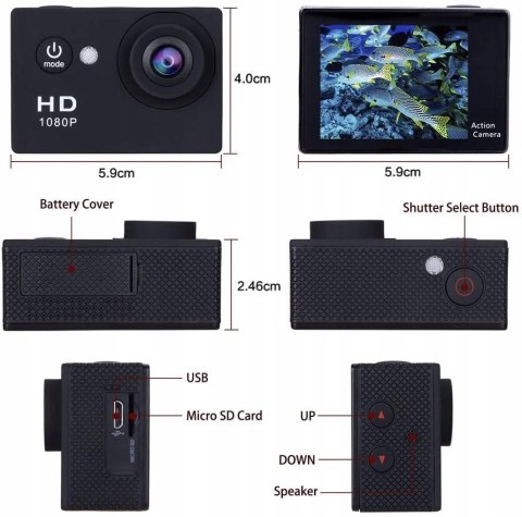 Geekam Action Cam 4K wodoodporna NAJTANIEJ SPRAWDŹ