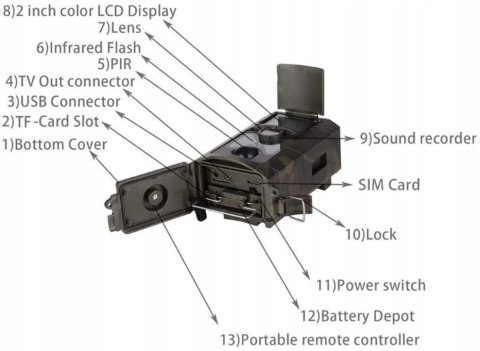 Kamera myśliwska fotopułapka KD Outdoor HC-550Lte