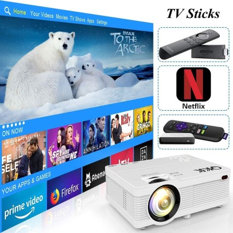 Projektor QKK AK-81 NATYWNE 720P 5000 LUM OKAZJA!!