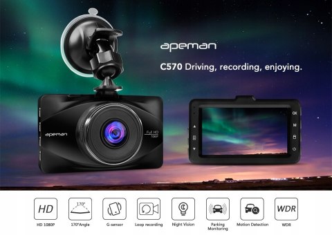 Wideorejestrator Apeman C570 Full HD NAJTANIEJ HIT
