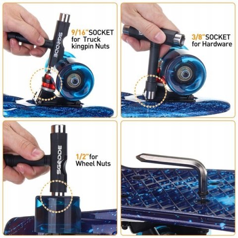 Mini deskorolka fiszka z kółkami LED SGODDE OKAZJA