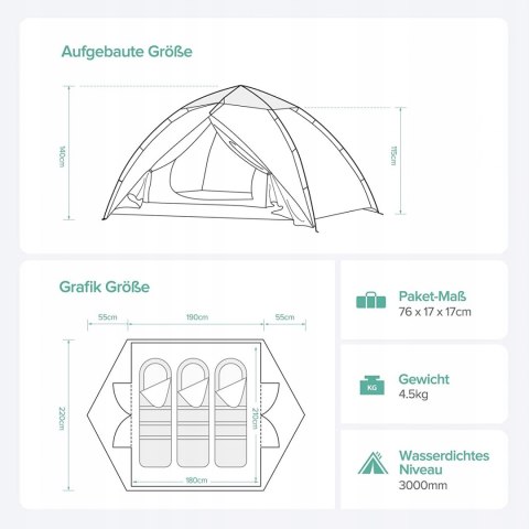 Namiot turystyczny Sable Pop Up 3 OKAZJA HiT!