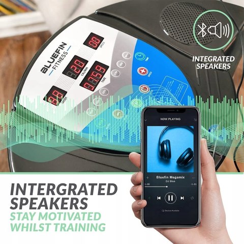 Platforma Wibracyjna Bluefin Fitness PRO- czarna