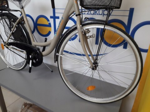 Rower Miejski Damski Jednobieg 26 Koszyk Bagażnik